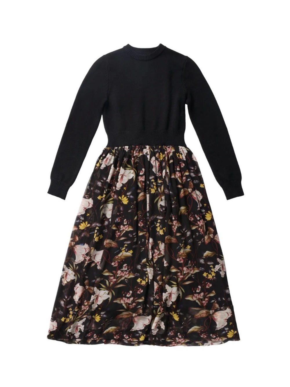 Zaikamoya Sweater Dress in Flower Print